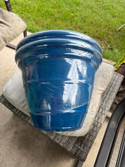 Blue planters