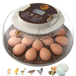 Incubators for Hatching Eggs,18 Egg Incubator with Automatic Egg
