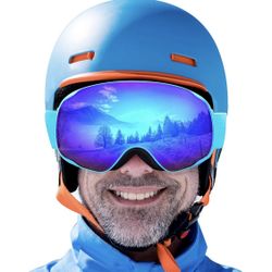 Ski Goggles for Men Womens Youth Frameless 100% UV Protection，Snowboard Goggles