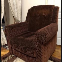 Soft Armchair Burgundy Color Very Good Condition 