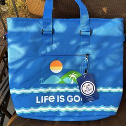 Life is Good 36-can Deluxe Insulated Cooler Tote NWT