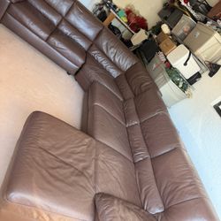 MOVING SALE LEATHER COUCH HAS TO GO OBO OBO