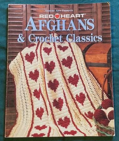 Red Heart Afghans & Crochet Classics Leisure Arts book Christmas ornaments hats