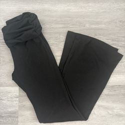 Flared Black Leggings 