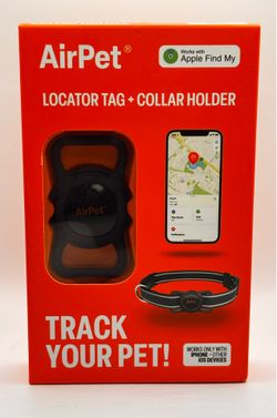 NEW AirPet Locator Tag & Collar Holder-Sealed Box🐾Read Full Description Below🐾