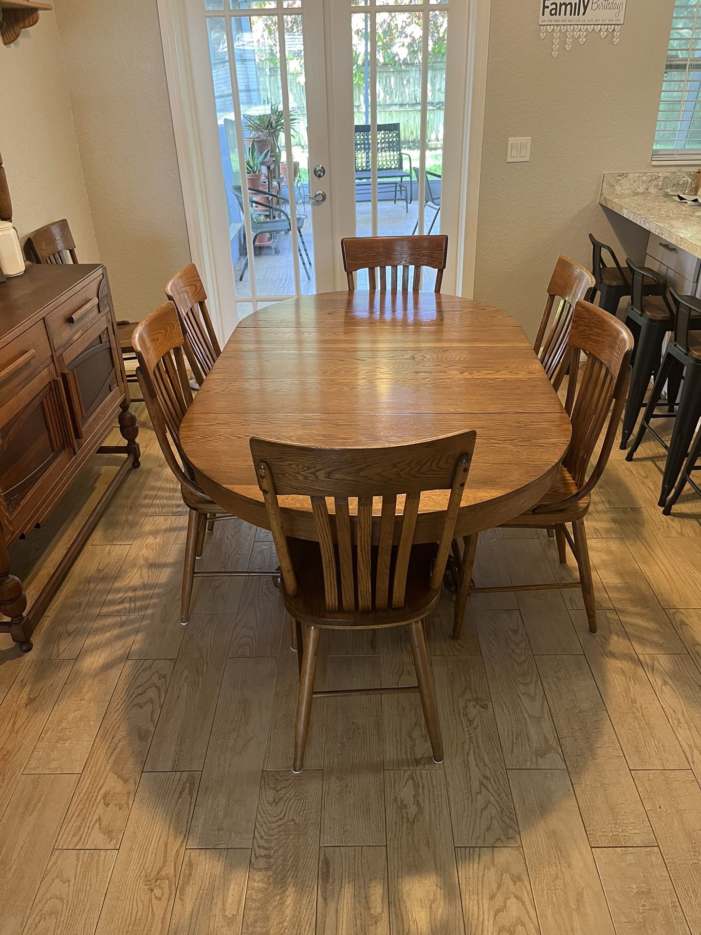 Wood Dining Table And Chairs