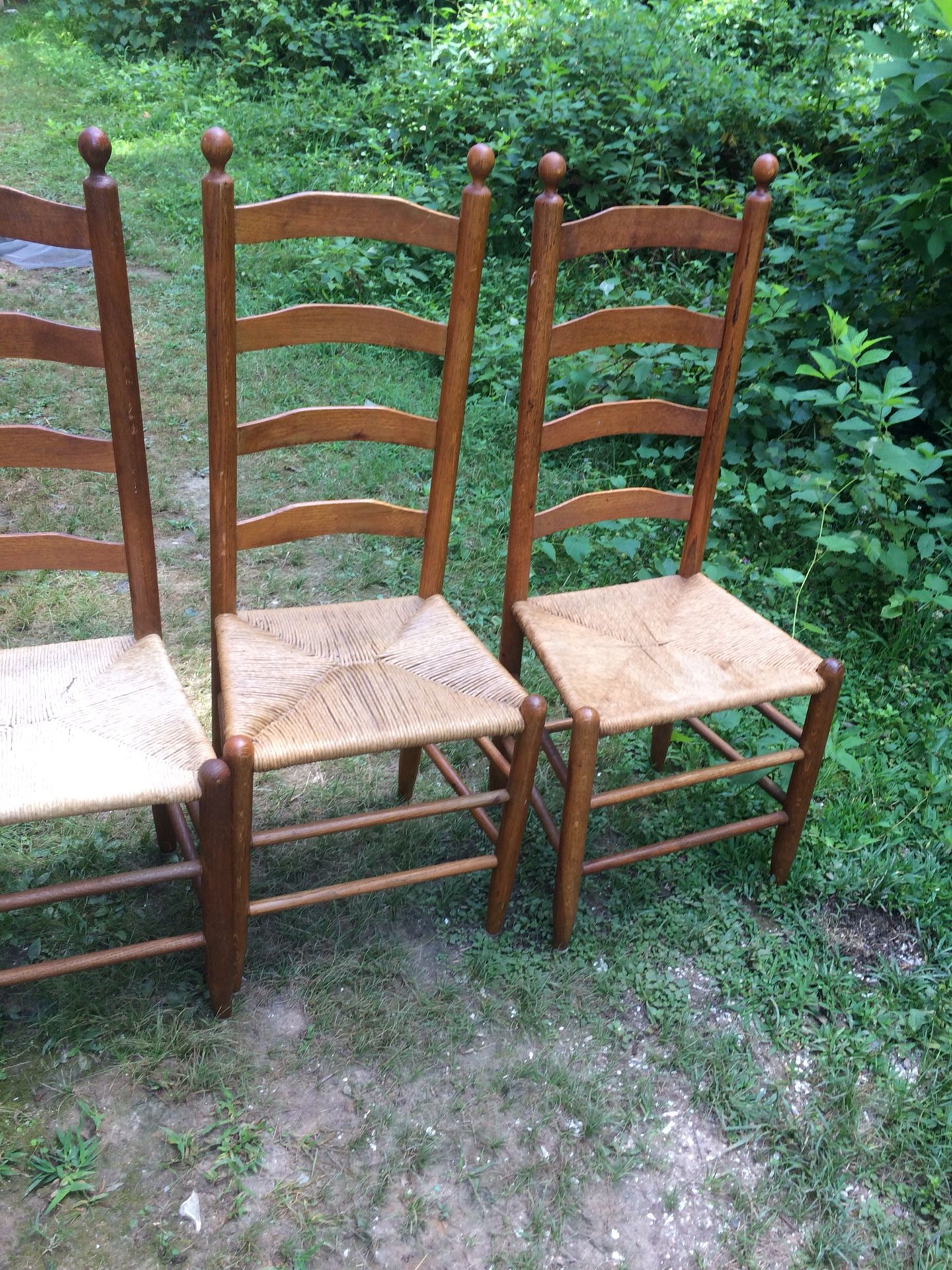 Ladder back chairs