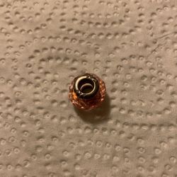 Bracelet charm, sterling silver