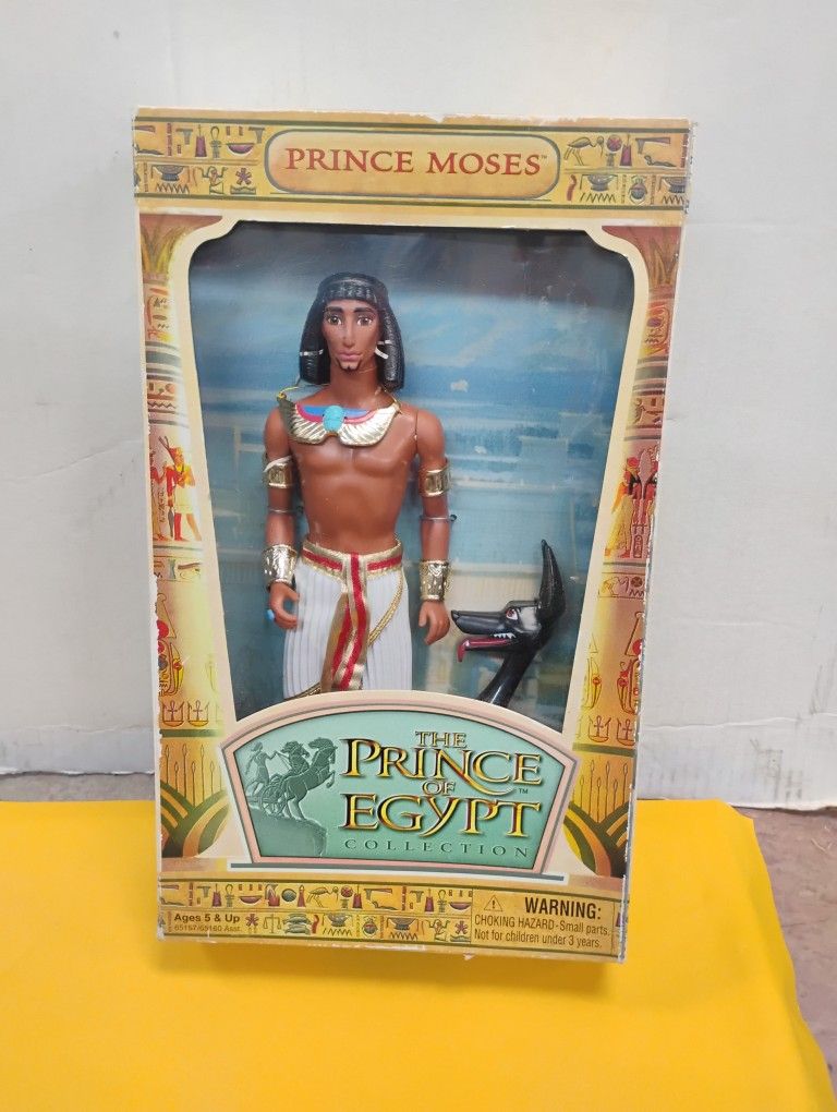 Hasbro "The Prince of Egypt Collection Prince Moses" doll, model #65157.