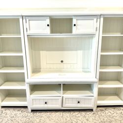 White Entertainment Center/ Toy Organizer