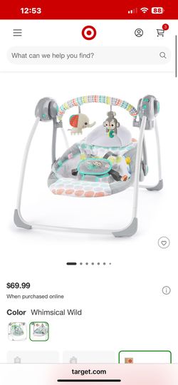 Bright Starts Portable Swing