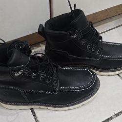 DEFECTED Boots Right boot size 9.5 and Left boot size 8.5 Work Boots Wolverine Durashocks I-90 Moc Toe Soft Toe

The boots are NEW just the size