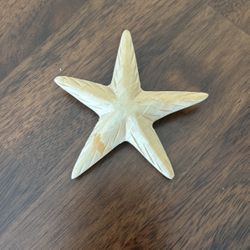 Hand Carved Wooden Star