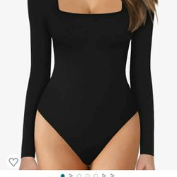 Black Long Sleeve Leotard