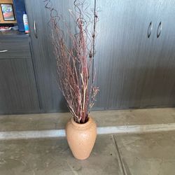 Tall Clay Pot Twig Arrangement