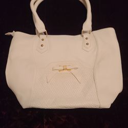 Large off-white shoulder bag