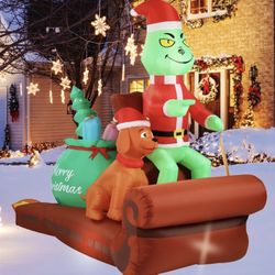 Grinch On A Sled 