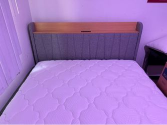 Queen bed with frame