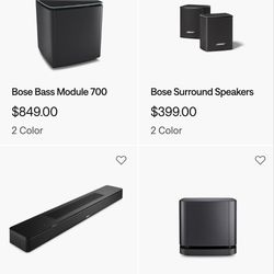 Bose Home Theater Wireless Speakers System