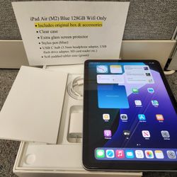 iPad Air 11 Inch 6th Gen M2 128GB Blue Wifi Only