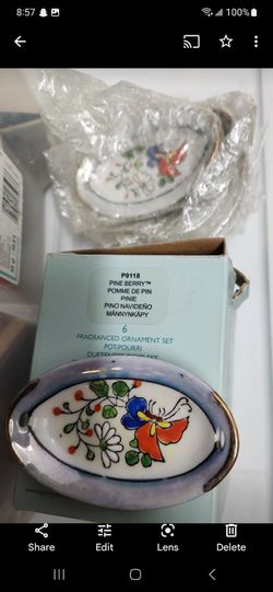 PartyLite Pine Berry Fragranced Ornament Set