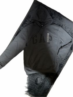 Gap Logo Pullover Hoodie Black