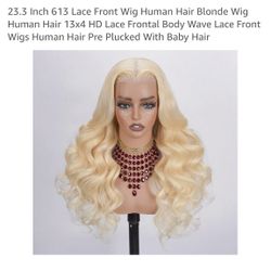 Brand New : 13*4 HD Lace 23.2 Inch Human Hair 