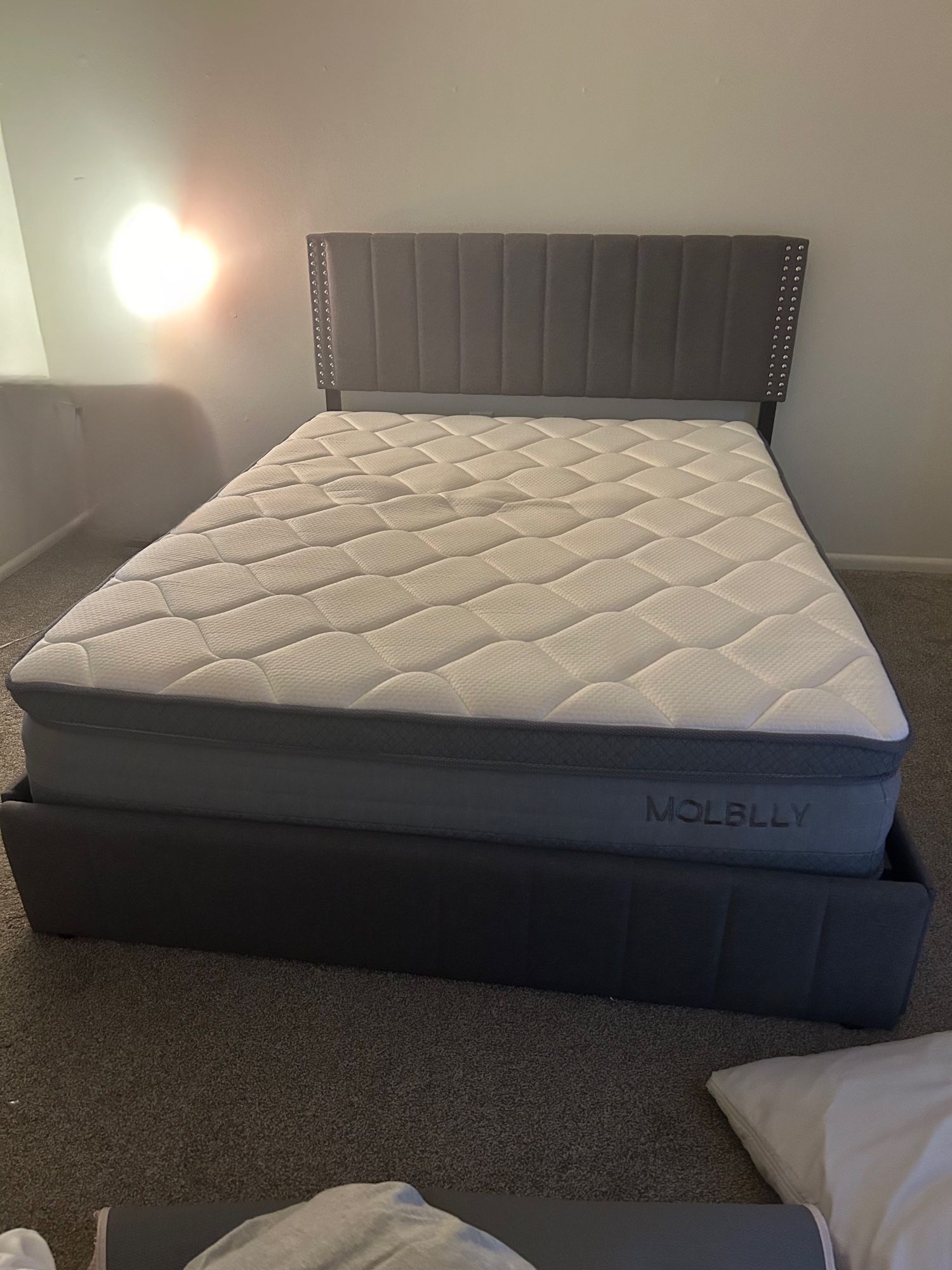 Queen Size Bed frame / And Mattress / With Storage Drawers
