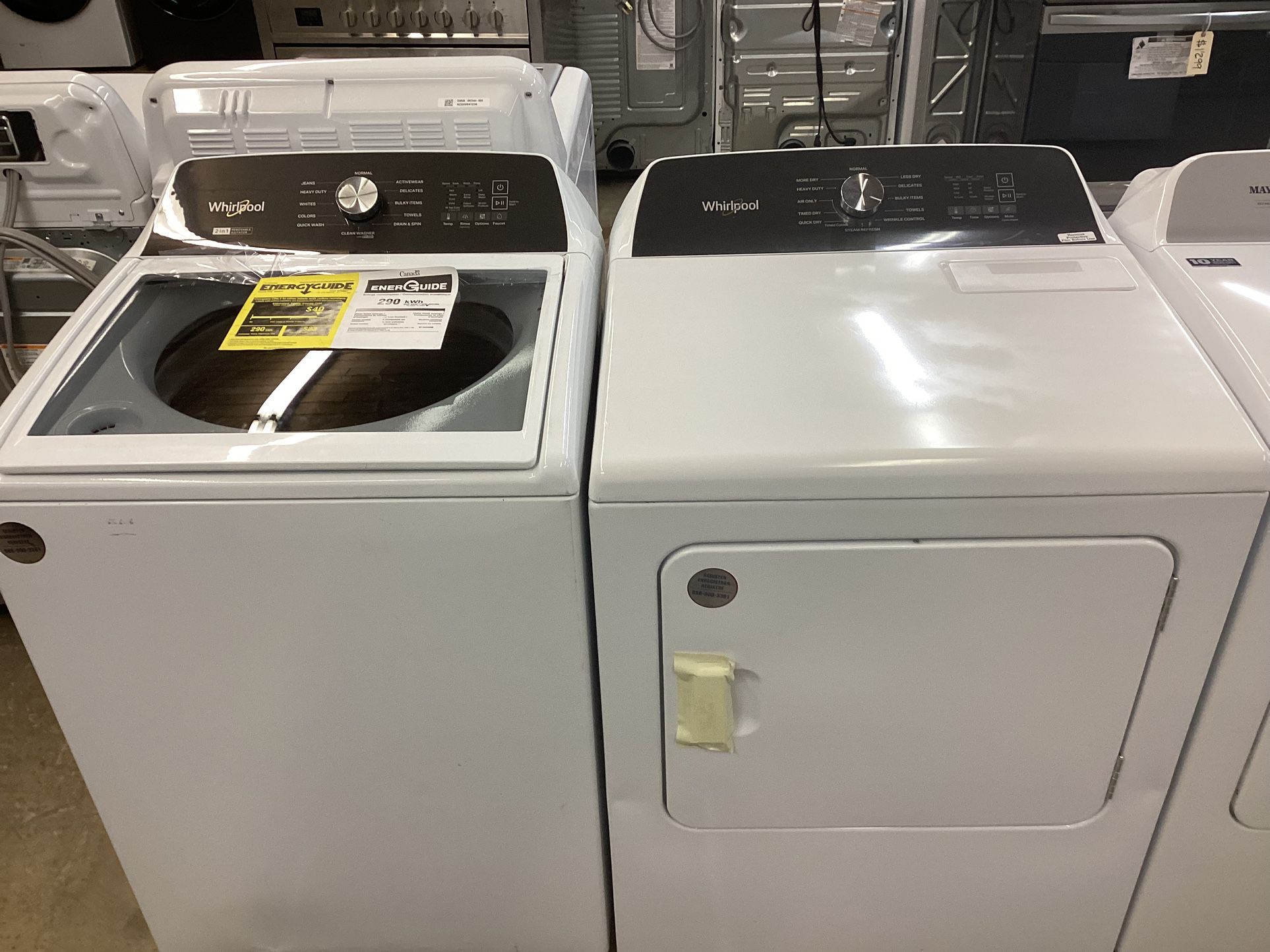 Whirlpool Washer And Dryer Set New Scratch And Dent Set