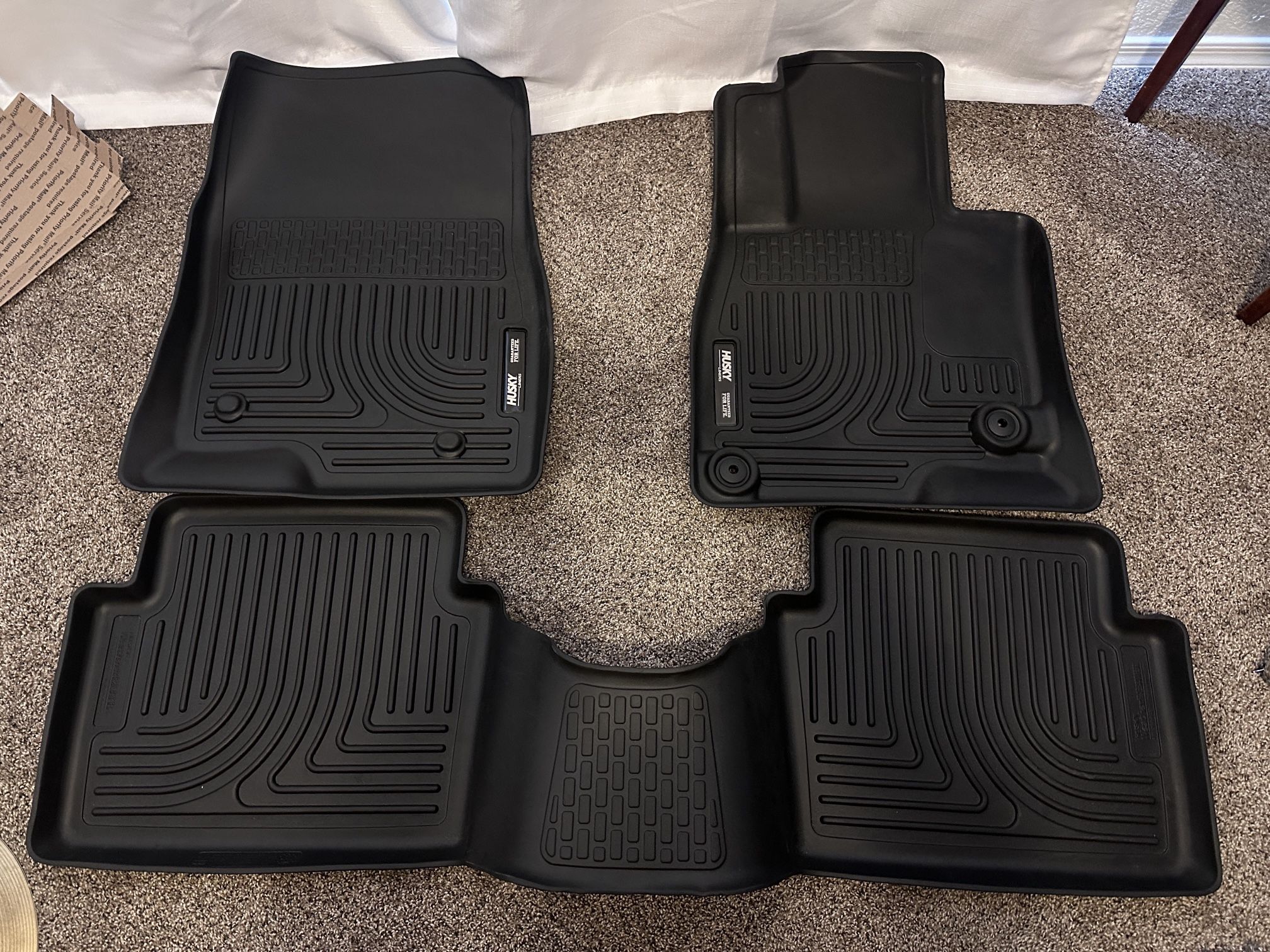 Husky Liners Weatherbeater Floor Mats | Fits 2014-2018 Mazda 3 Hatchback/Sedan 3-pc Black - 98651