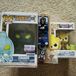 Funko Chaos + Sonic SDCC + Lego Shadow/Sonic 