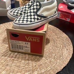 Slip On Vans! Toddler 8! $10