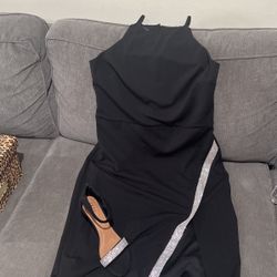 Black Maxi Dress With Sequin