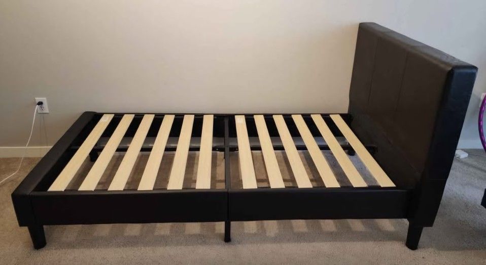 Zinus Upholstered Twin Bed Frame