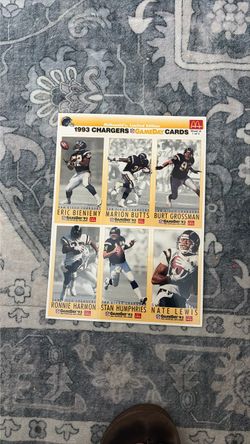 1993 Chargers GameDay Collector Cards