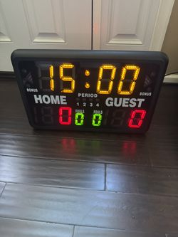 GameCraft Tabletop Scoreboard SK2229R - Basketball/Volleyball/Wrestling Timer + Bag