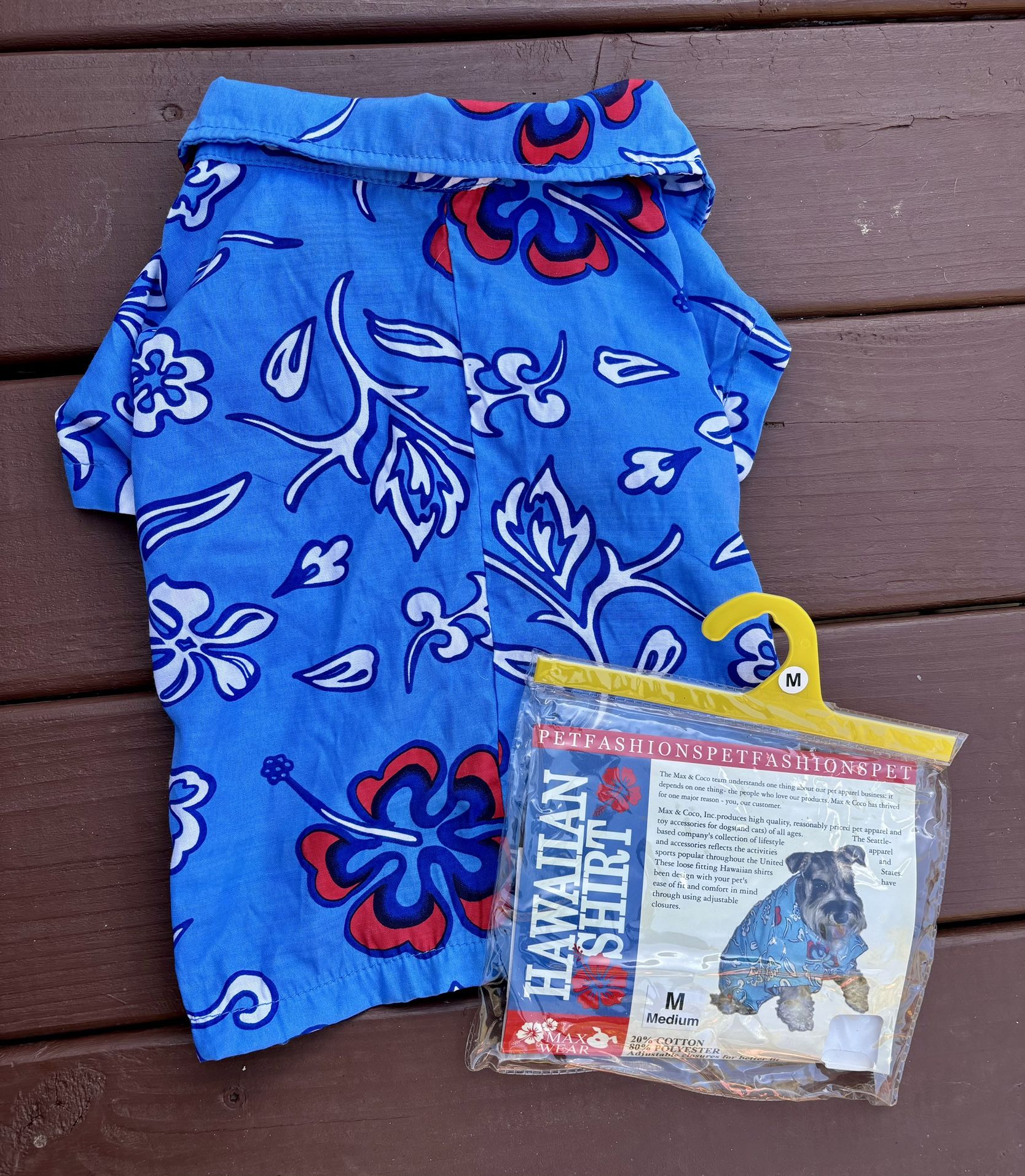 NEW Hawaiian Dog Shirt Costume