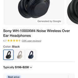 Sony Headphones Noise Cancel