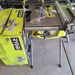 RYOBI

15 Amp 10 in. Compact Portable Corded Jobsite Table Saw with Folding Stand
