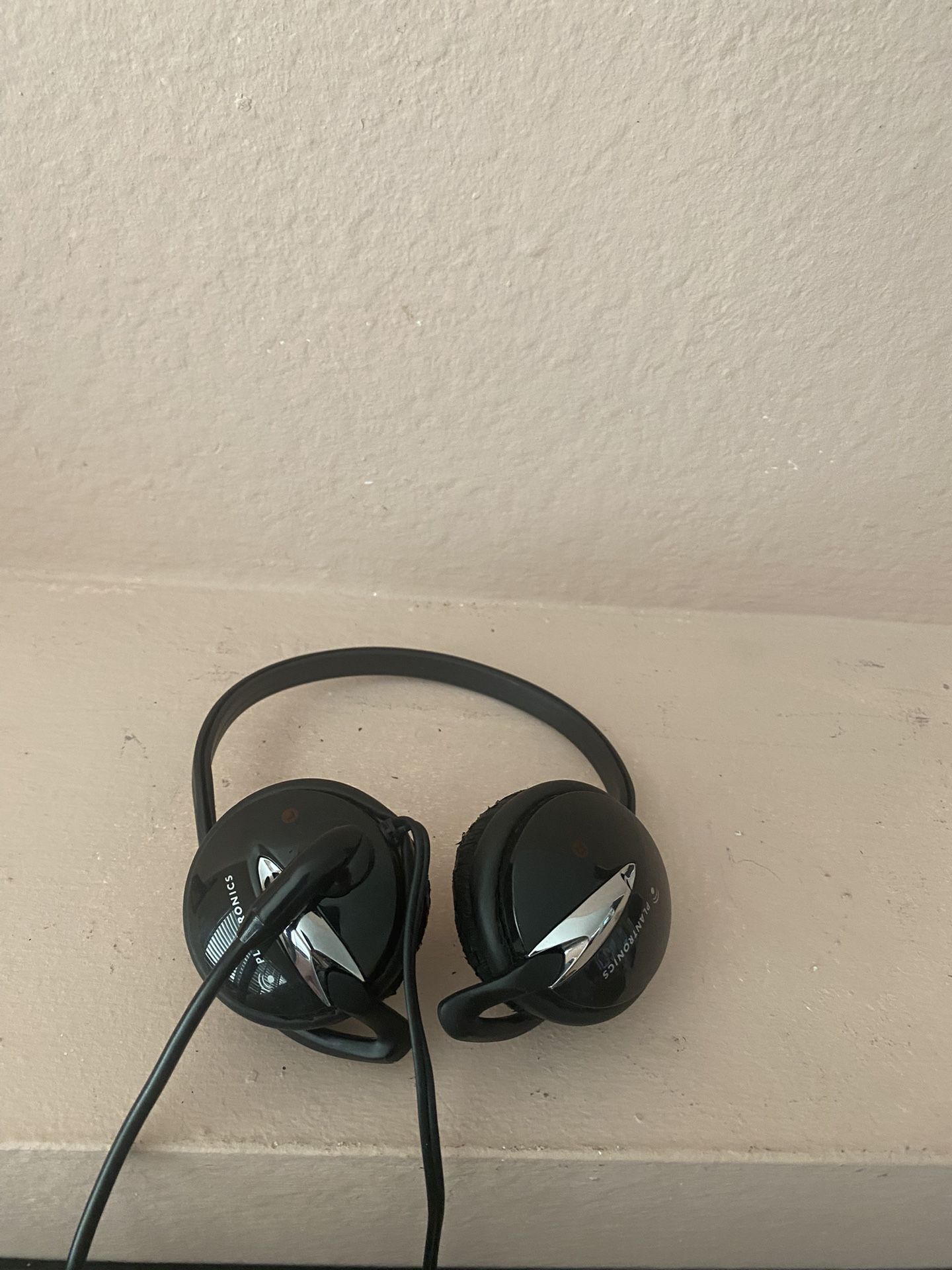 Plantronics USB Headset Black Double Ear-Pad Boom Mic Volume & Mute Control