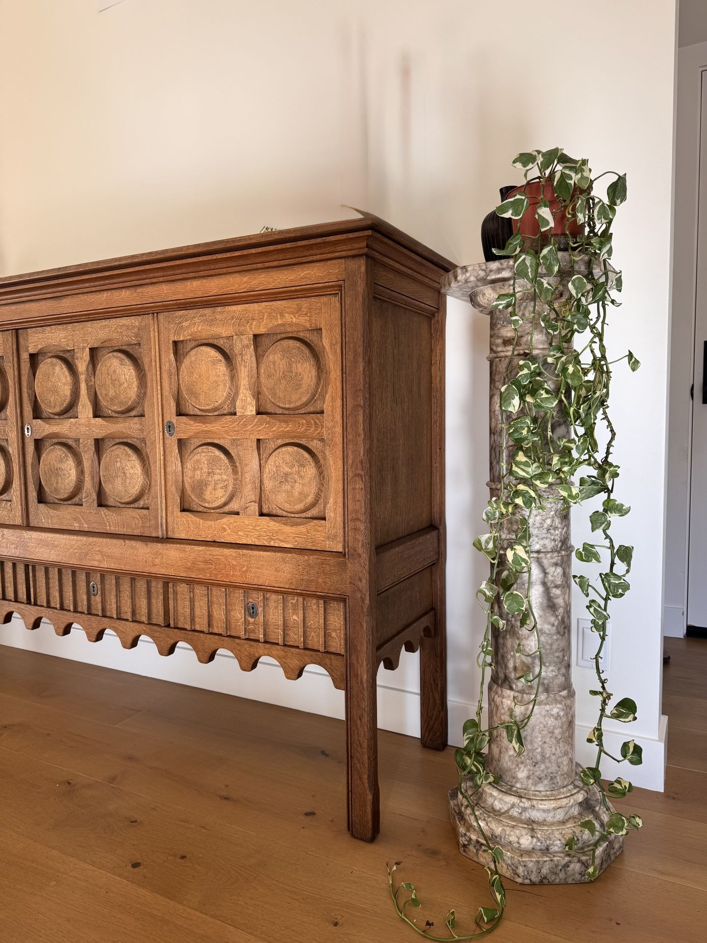 Vintage marble pillar 
