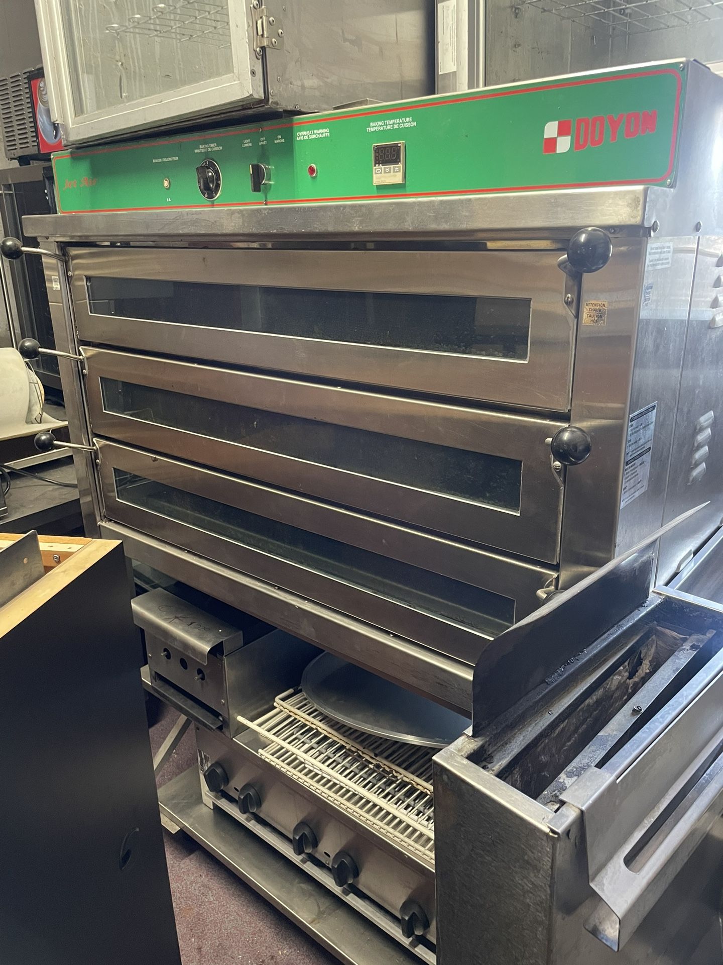 Used Doyon Triple Deck Pizza Oven PIZ6G