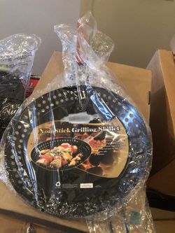 Non Stick Perforated Grilling Griddle 12” Brand New