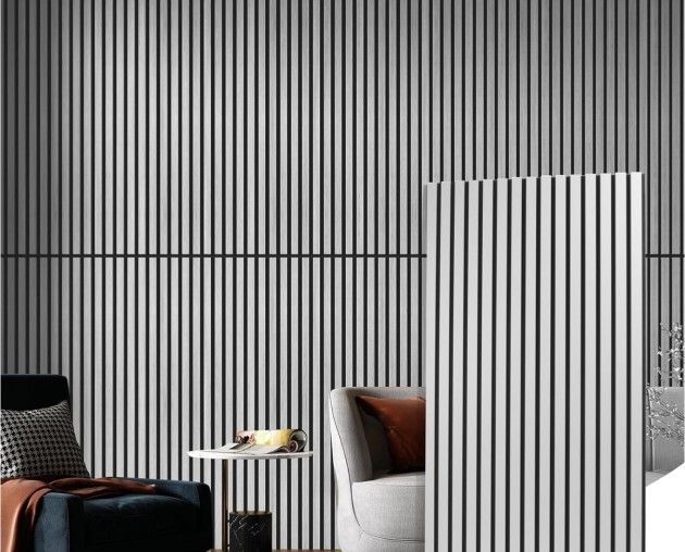 Art3d 2 Wood Slat Acoustic Panels for Wall and Ceiling - 3D Fluted ...