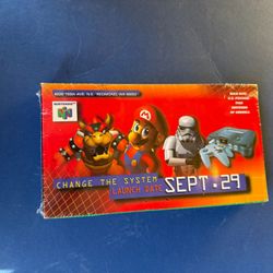 Nintendo 64 VHS Promo “Change The System” 1996 Launch Mailer Box SEALED NEW