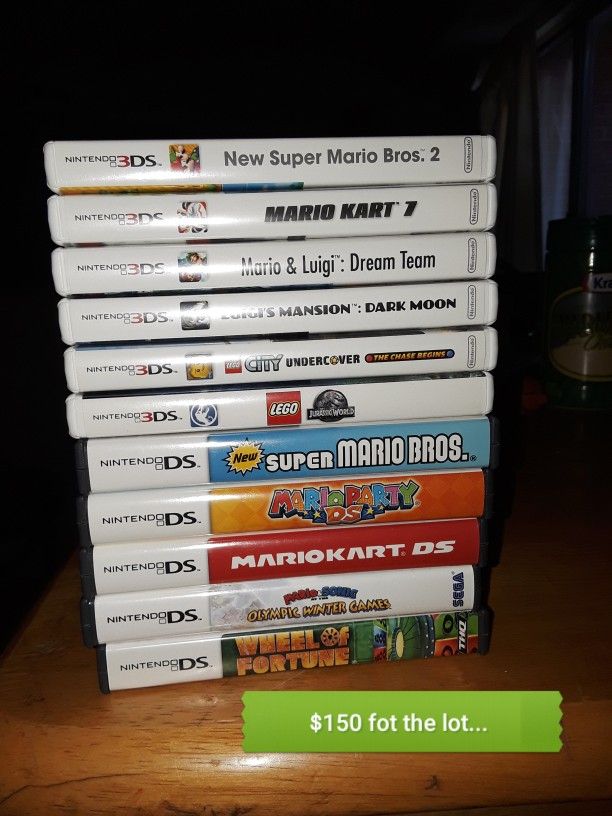 Lot of Ds and 3DS games for sale