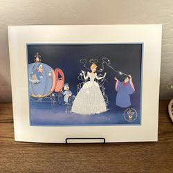 Cinderella Commemorative Lithograph Disney 
