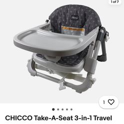 CHICCO Take A seat 3-in 1- travel Seat Like New!