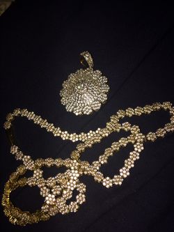 Iced out vvs1 gold plated Chain