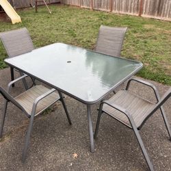 Glass Patio Table And Chairs 